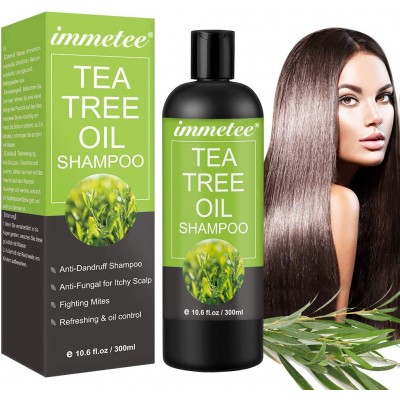 Private Label Sulfate Free Deep Cleaning hair care Shampoo Keratin treatment Tea Tree oil Shampoo for hair Repair