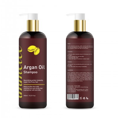 Organic Argan Oil Shampoo and Conditioner 450ml Factory Morocco OEM/ODM